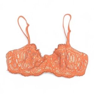 Victoria's Secret Dream Angels Orange Push-Up Without Padding Bralette Size 34D